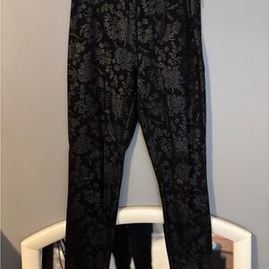 a new day Black Floral Women's Pants